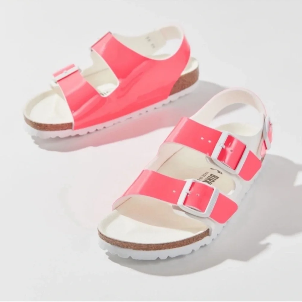 Birkenstock Milano Colourblock Sandals - Picture 1 of 6